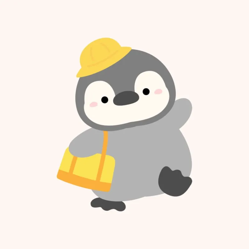 手書きのペンギン⑤