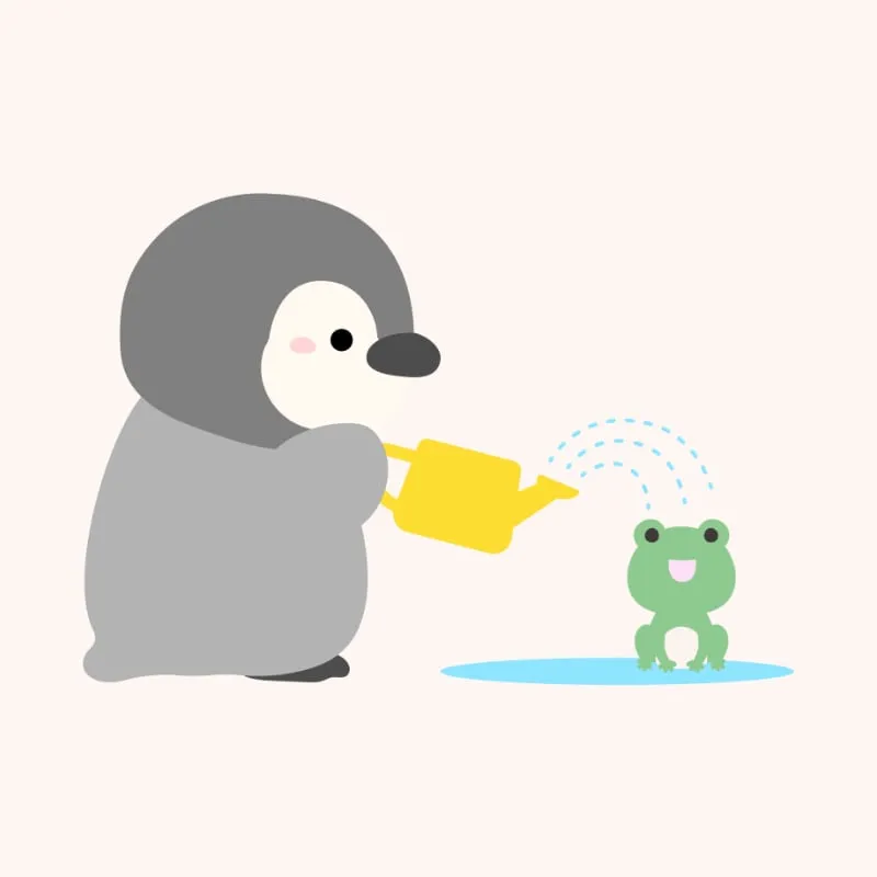 手書きのペンギン⑥